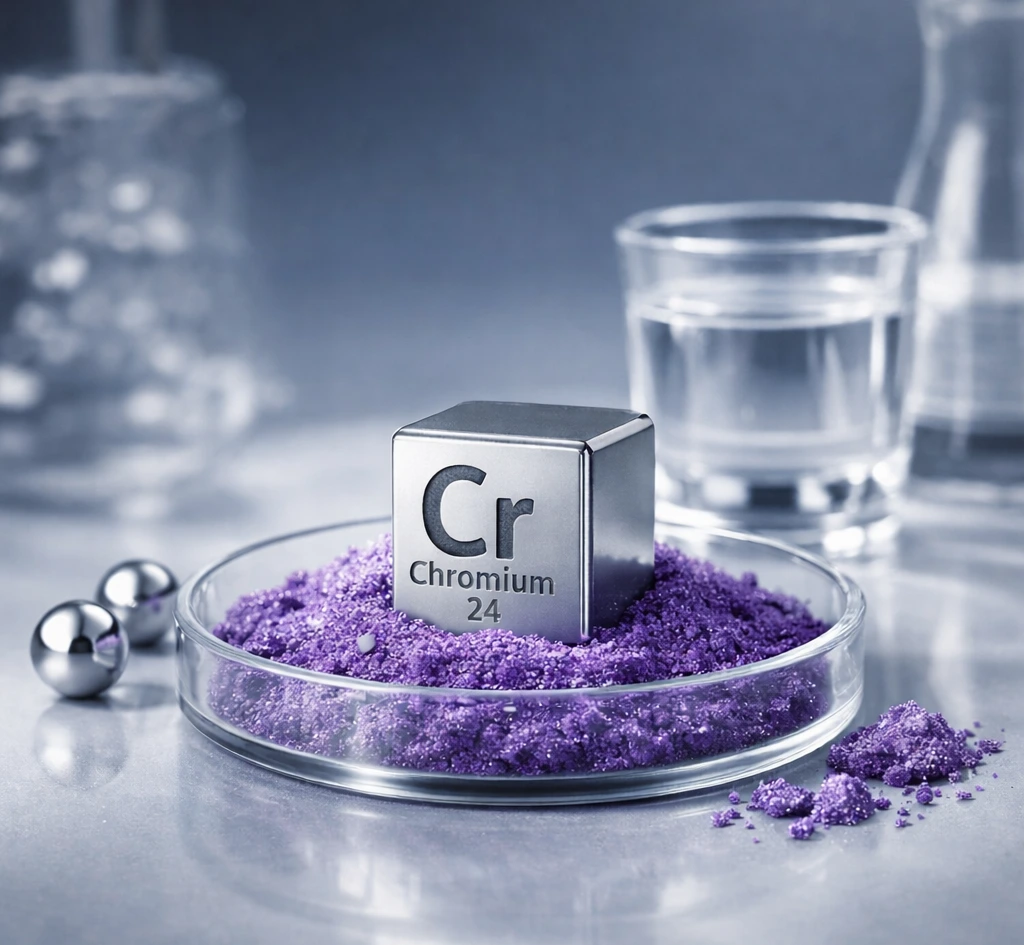 Chrom-Mineral für stabilen Blutzuckerspiegel und weniger Heißhunger.